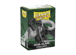 DS Non-Glare Matte Forest Green Sleeves 100ct