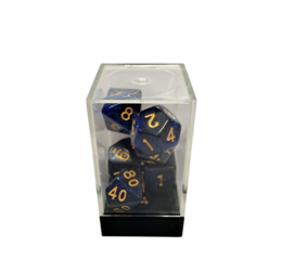 Starry Blue-Black/Gold Polyhedral 7-Die Set
