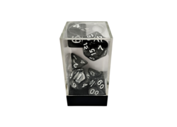 Marble Black/White Polyhedral 7-Die Set