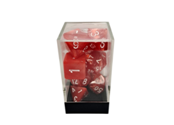 Marble Red/White Polyhedral 7-Die Set