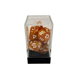 Marble Yellow/White Polyhedral 7-Die Set