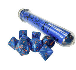 Borealis Midnight/Copper Polyhedral 7-Die Set (with bonus die)