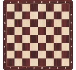 Wood Grain Rubber Chess Board, 5.7cm Square