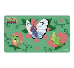 Caterpie Evolutions Stitched Playmat for Pokemon