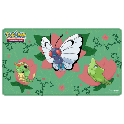 Caterpie Evolutions Stitched Playmat for Pokemon