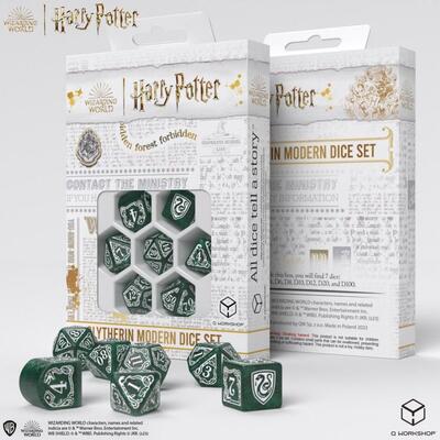 Harry Potter Slytherin Modern Dice Set: Green
