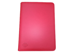 9-Pkt Premium Zippered Binder Red