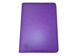 9-Pkt Premium Zippered Binder Purple