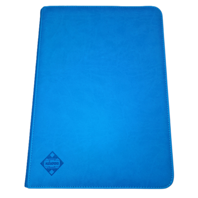 9-Pkt Premium Zippered Binder Light Blue