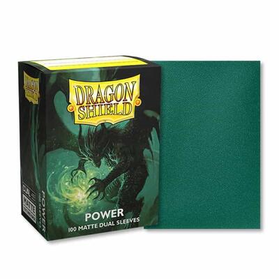 DS Matte Dual Mettalic Green/Power Sleeves 100ct