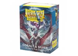 DS Matte Dual Cobalt/Silver Sleeves 100ct