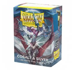 DS Matte Dual Cobalt/Silver Sleeves 100ct