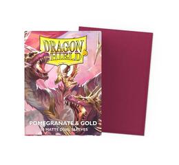 DS Matte Dual Pomegranate/Gold Sleeves 100ct