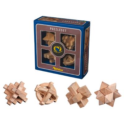 Puzzleset, Number Two, Beech, 4 Brainteasers