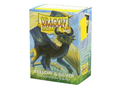 DS Matte Dual Yellow & Silver Sleeves 100ct