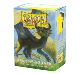 DS Matte Dual Yellow & Silver Sleeves 100ct