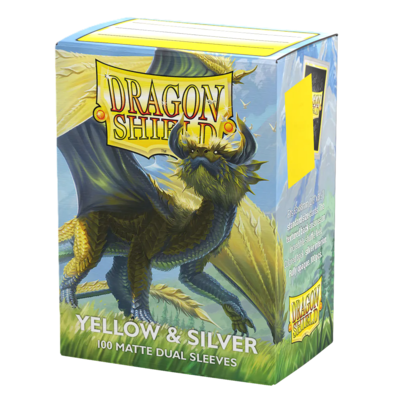 DS Matte Dual Yellow & Silver Sleeves 100ct