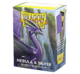 DS Matte Dual Nebula & Silver Sleeves 100ct