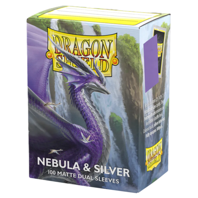 DS Matte Dual Nebula & Silver Sleeves 100ct