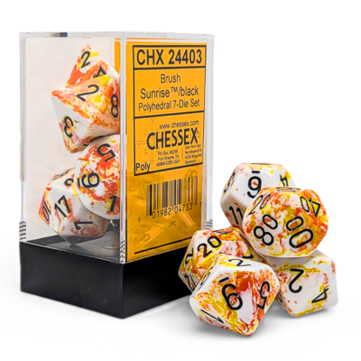 Brush Sunrise Polyhedral 7-Die Set
