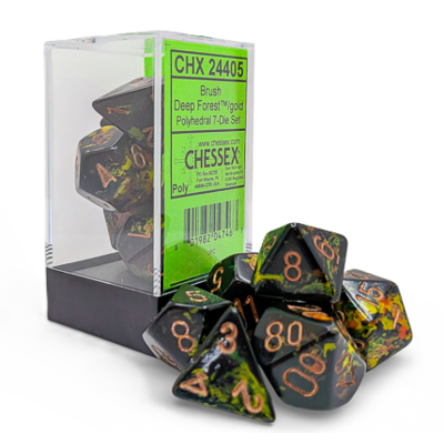 Brush Deep Forest Polyhedral 7-Die Set