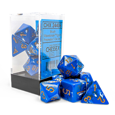 Brush Wavebreak Polyhedral 7-Die Set