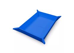 Vivid Magnetic Foldable Dice Tray: Blue