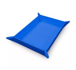 Vivid Magnetic Foldable Dice Tray: Blue