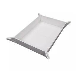 Vivid Magnetic Foldable Dice Tray: White