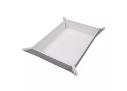 Vivid Magnetic Foldable Dice Tray: White