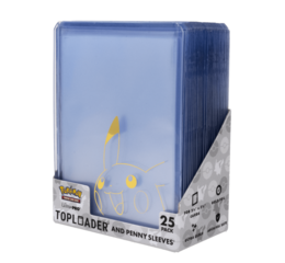 PKM Pikachu Toploader and Penny Sleeves Combo Pack (25ct)