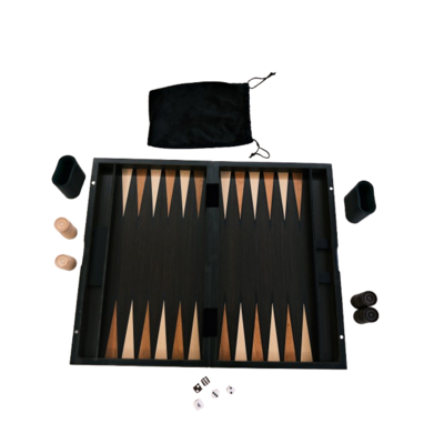 Wooden Folding Backgammon Set (52x42cm Board)