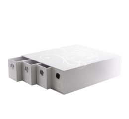 DS Fortress 4-Card Drawers Horizontal White