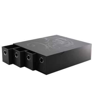 DS Fortress 4-Card Drawers Horizontal Black