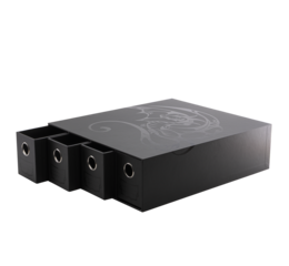 DS Fortress 4-Card Drawers Horizontal Black