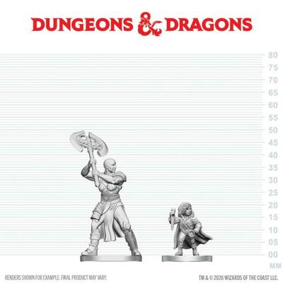 D&D Nolzur's Mini: Goliath Barbarian & Halfling Rogue