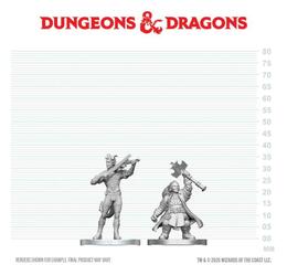 D&D Nolzur's Mini: Tiefling Bard & Dwarf Cleric