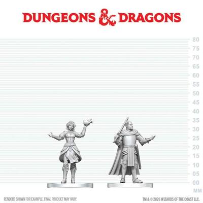 D&D Nolzur's Mini: Knight & Mage Apprentice