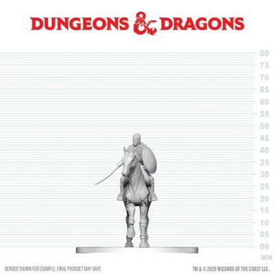 D&D Nolzur's Mini: Nimblewright Steed with Rider