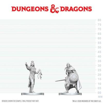 D&D Nolzur's Mini: Drow Elite Warrior & Drow Priestess of Lolth