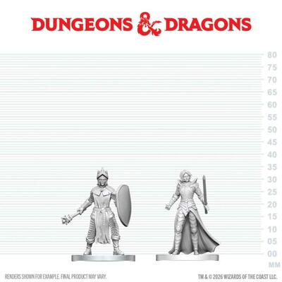 D&D Nolzur's Mini: Black Gauntlet & Zhentilar Paladin of Bane