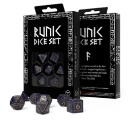 Runic Dice Set: Mixed Blue & Gold