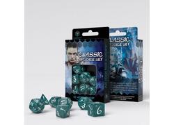 Classic RPG Dice Set: Stormy & White