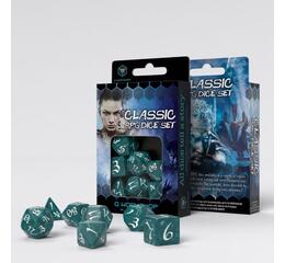 Classic RPG Dice Set: Stormy & White
