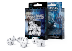 Classic RPG Dice Set: White & Black