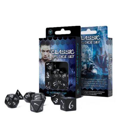 Classic RPG Dice Set: Black & White
