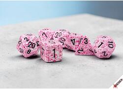 Speckled Pink Polyhedral 7-Die Set