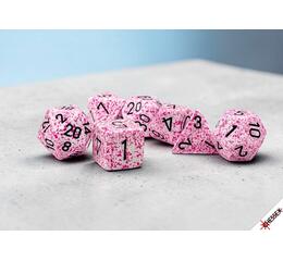 Speckled Pink Polyhedral 7-Die Set