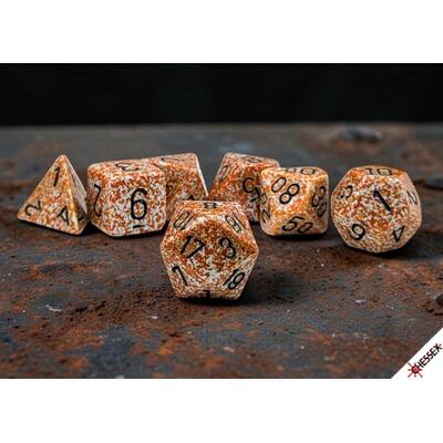 Speckled Rust Polyhedral 7-Die Set