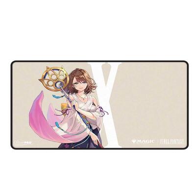 Magic FIN Black-Stitched Playmat Yuna, Grand Summoner